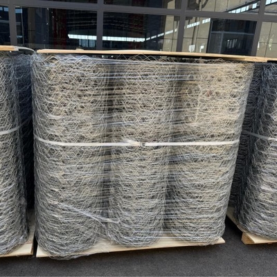 Rolos de malla de alambre de gabión galvanizado 80x100 Tamaño del agujero 2,70 mm Diámetro del alambre