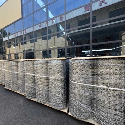 Rolos de malla de alambre de gabión galvanizado 80x100 Tamaño del agujero 2,70 mm Diámetro del alambre