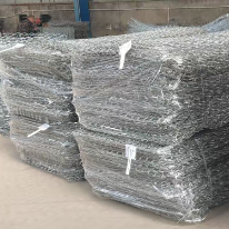 Malla de alambre galvanizado para gaviones de 60x80mm para control de erosión y muros de contención