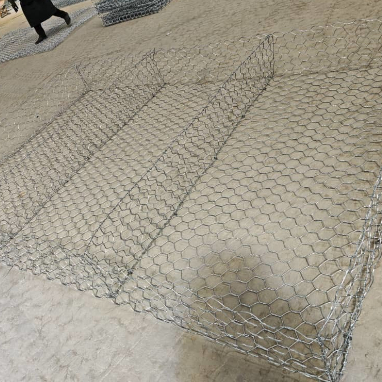 Malla de alambre galvanizado para gaviones de 60x80mm para control de erosión y muros de contención