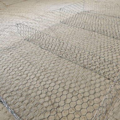 Malla de alambre hexagonal recubierta de PVC para control de erosión 10x12cm