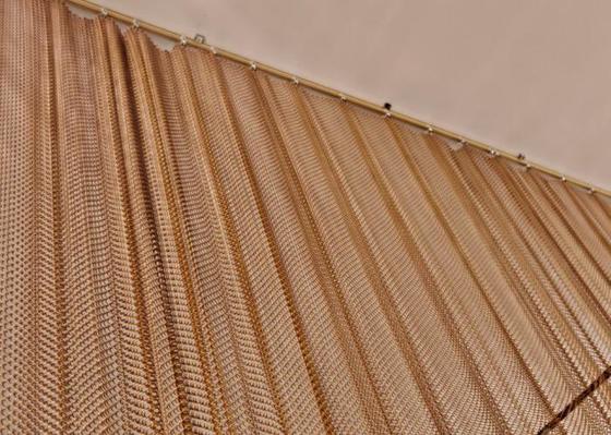 Titanize Coated Decorative Wire Mesh with Diamond Height 3-20mm and Wire Diameter 0.5-2mm