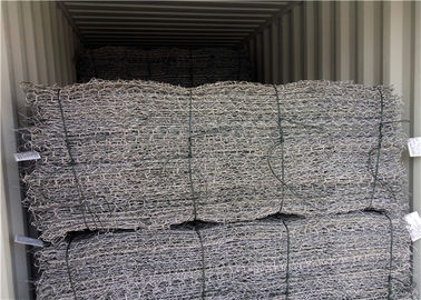 Cajas de gabión galvanizadas de revestimiento de PVC para estabilización y protección