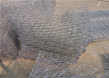 Tamaño de malla de 100mmx120mm Cestas de gabión recubiertas de zinc para protección de orillas del río