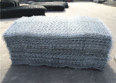 2x1x0.5m Acero galvanizado malla de alambre hexagonal de gabión 100x120mm 230g/m2