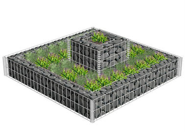 Malla soldada con autógena amistosa Gabions, caja anti de Eco del plantador de Gabion de la corrosión para la yarda