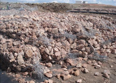 La pared temporal de la roca de Gabion de la protección contra inundaciones enjaula resistencia a la tensión de 380 MPa