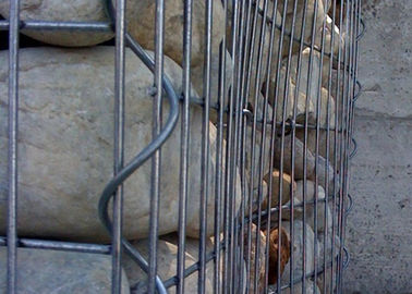 Galfan cubrió las cestas de acero de Gabion que ajardinaban la estructura rígida de alta resistencia