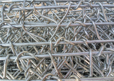 La malla de alambre reforzada de Gabion/galvanizó la cesta de la pared tamaño del agujero de 60 * 80 ímetros