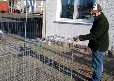 El Pvc cubrió las cestas de Gabion del metal/el palmo de piedra de la larga vida de las jaulas de Gabion