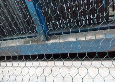 Jaula revestida hexagonal torcida doble de la piedra de Gabion de la malla del PVC del alambre de acero