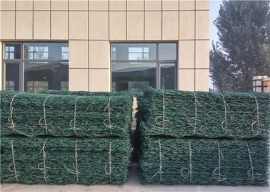 Diámetro de jaula 0,9m Cajas de gabión galvanizado para patio / decoración con superficie recubierta de PVC