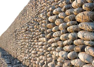 Instalación fácil Jaulas de gabión soldadas / Cestas de gabión / Jaulas de gabión llenas de roca con tamaño de malla de 75mmx75mm