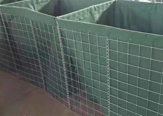 Caja de gabión soldado galvanizado itar de seguridad barrera defensiva itar con arena
