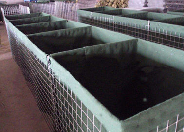 Caja de gabión soldado galvanizado itar de seguridad barrera defensiva itar con arena