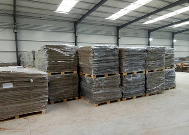 Barrera defensiva soldada / bastión defensivo caja de malla de gabión con geotextil marrón para itares