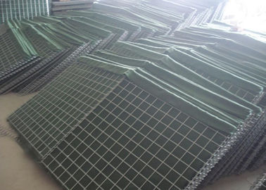 Barrera de bastión defensivo itar ISO / caja de gabión soldada para diámetro de alambre de 3-6 mm