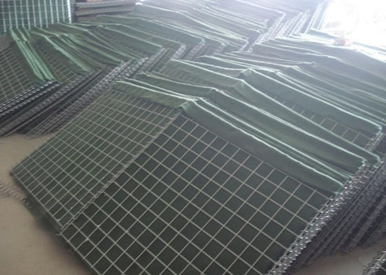 Barrera de bastión defensivo itar ISO / caja de gabión soldada para diámetro de alambre de 3-6 mm