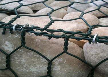 8 * el material cubierto 10 PVC refuerza la cesta de Gabion para la orilla del río