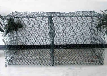 8 * el material cubierto 10 PVC refuerza la cesta de Gabion para la orilla del río