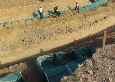 Cestas itares de Gabion del metal de Galfan de la arcón de los bolsos geotécnicos de los PP