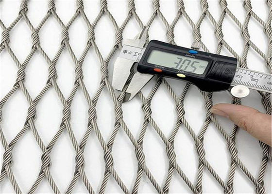 cuerda de acero Mesh For Animal Enclosure del ODM 304 316l