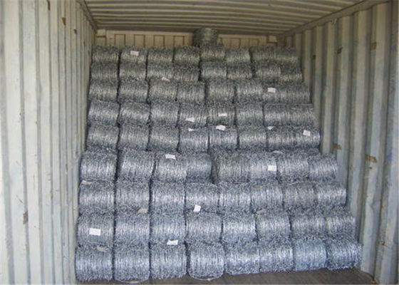 Filamento 4 puntos de la maquinilla de afeitar caliente del alambre de púas sumergido galvanizado