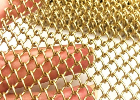 Cortina de eslabones de cadena de aluminio divisor de techo 4mm 5mm 6mm Metal decorativo