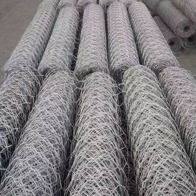 Cesta de gaviones para paisajismo, caja de malla de alambre hexagonal galvanizado para uso decorativo y estructural