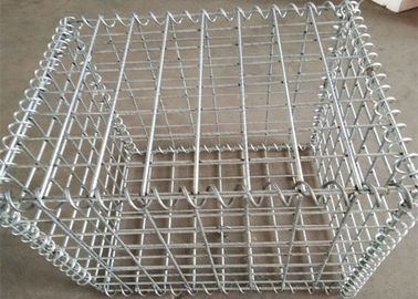 El color plata soldó con autógena el cuadrado de los colchones de Gabions de la malla de alambre/la forma redonda