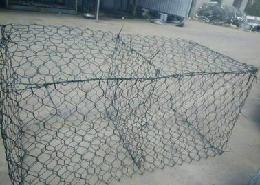 Malla de alambre hexagonal torcida doble de acero revestida del PVC diámetro de alambre de 2,0 - 5,0 ímetros
