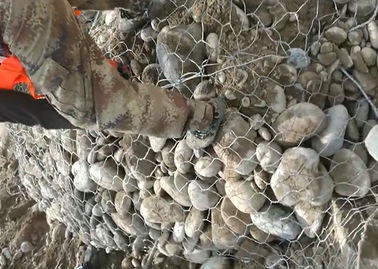 Instalación fácil cilíndrica de acero galvanizada de la jaula Nova-051 de la malla de Gabion