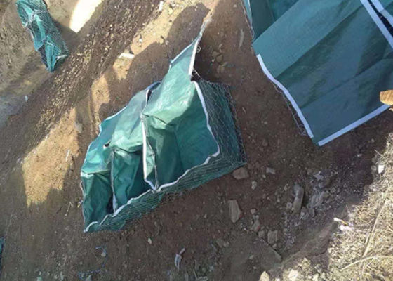 Cestas galvanizadas ingeniería greening de Gabion del metal de la carretera de los PP Geobags